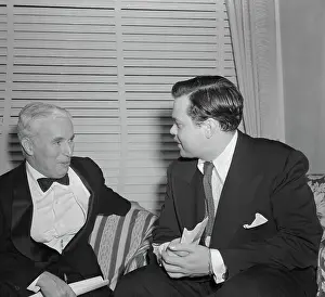 Orson Welles with Charlie Chaplin