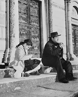 Pisa Prints: Orson Welles with Daughter