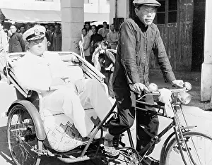 Orson Welles in Pedicab