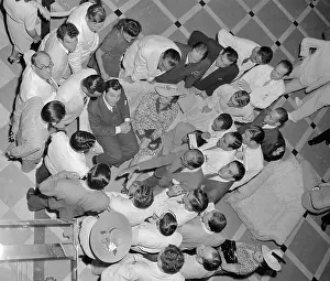 Orson Welles with Reporters