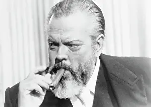 Orson Welles Smoking Cigar