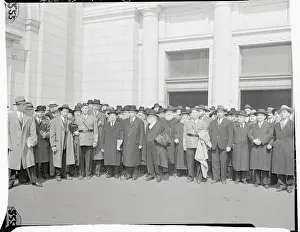 Orthodox Rabbis on Pilgrimage Standing on Capitol Steps