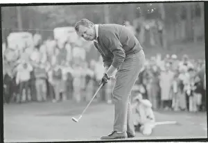 Greensboro Prints: Orville Moody Playing Golf