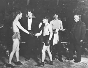 Official Prints: Oscar Nelson Shakes Hands with Young Corbett