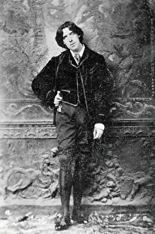 Boredom Prints: Oscar Wilde Leaning Against Wall