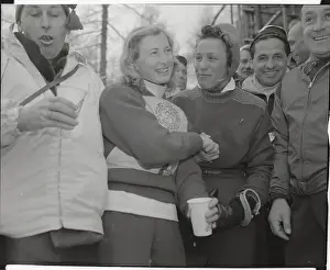Ossi Reichert Congratulating Renee Colliard