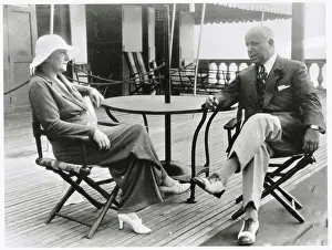 Otho Wathen and Wife Relaxing at Club