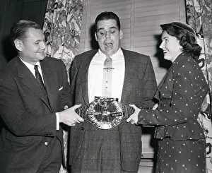 Rochester Prints: Otto Graham Being Awarded Hickok Belt