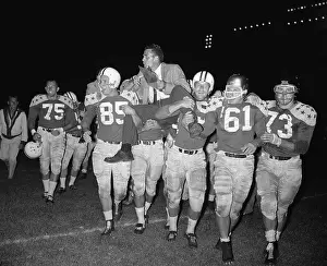 Otto Graham Being Carried From Field