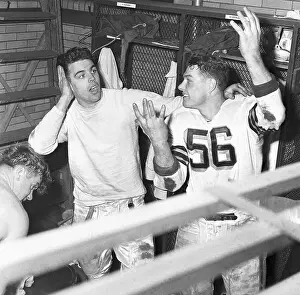 Otto Graham, Dante Lavelli in Locker Room