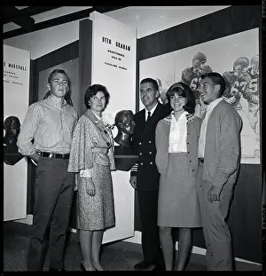 Canton Prints: Otto Graham at Hall of Fame With Family