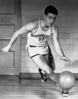 Otto Graham Running With Basketball
