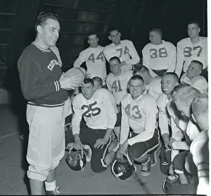 New London Prints: Otto Graham Talking to Players