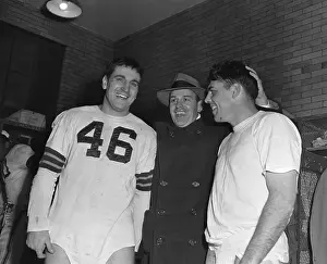 Otto Graham and Teammates After Playoff Victory