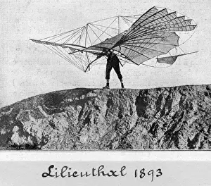 Achievements Inventions Prints: Otto Lilienthal