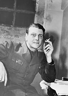 Otto Skorzeny Smoking Cigarette in Nuremberg Jail
