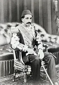 Turkish Prints: Ottoman Sultan Abdulhamid II in Military Uniform