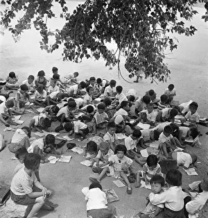Seoul Prints: Outdoor Class at Wartime Elementary