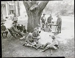 Headquarters Prints: Outdoor Headquarters For Inf. Brigade