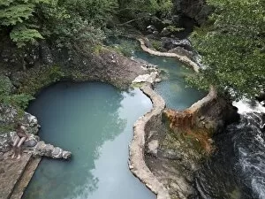 Outdoor pool with hot thermal water, Las Pailas, Ricon de la Vieja National Park, Province of Guanacaste, Costa Rica