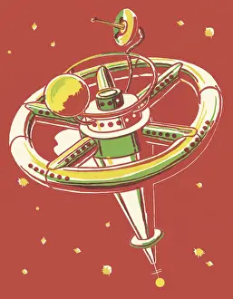 Dishware Prints: Outer Space Station