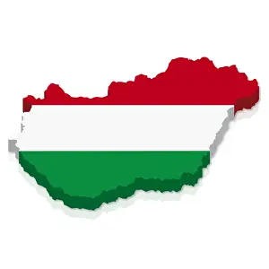 Shaped Prints: Outline and flag of Hungary, 3D