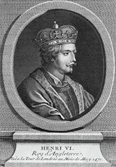 Oval Drawing Showing King Henri VI of England