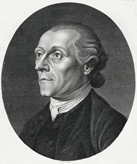 Oval Portrait of John Protestant Caspar Lavater