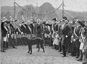 Photographic Reproduction Prints: Ovation for Prince Bismarck on the occasion of the presentation of the silver jug of honour in Kissingen