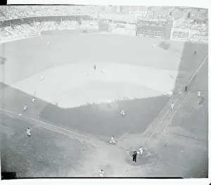 Overhead Game in Action at Ebbets Field