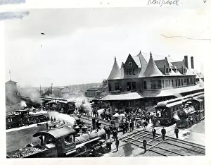 Michigan Prints: Overhead View /Grand Railroad Depot