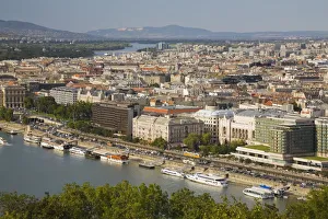 Images Dated 15th September 2011: Overlooking Budapest Danube river and Budapest skyline, Hungary, Europe