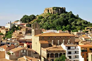 High Prints: Overlooking the historic town of Begur with the remains of the castle of Begur