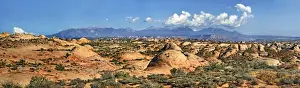 Moab Prints: Overlooking the Petrified Dunes towards the La Sal Mountains in the distance