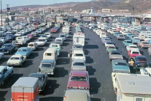 Tijuana Prints: Overview of Traffic on Highway