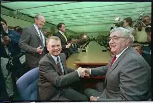Dearborn Prints: Owen Bieber and Harold Poling Shaking Hands