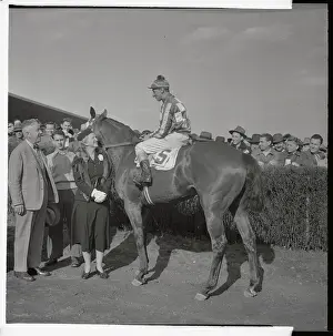 Owners Standing by Hill Prince with Eddie Arcaro Astride