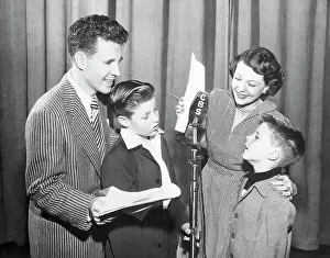 Broadcasting Prints: Ozzie and Harriet Nelson with Family