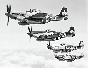 P-51 Mustangs over England