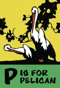 Children Prints: P is for Pelican