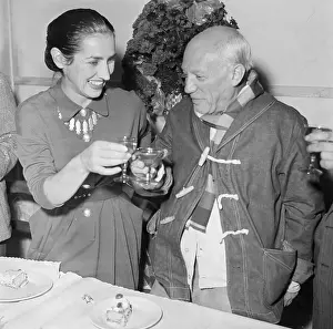 Surrealist Prints: Pablo Picasso and Francoise Gilot Toast
