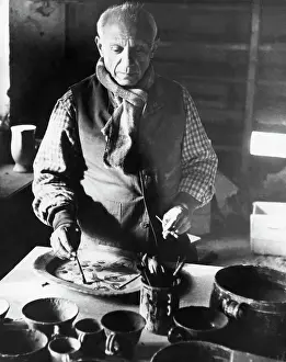 Workshop Prints: Pablo Picasso Painting Pottery