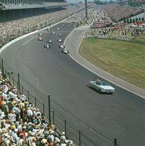 Pace Car Leading Racers