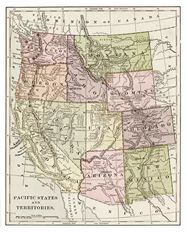 Wyoming Collection: Pacific states 1889