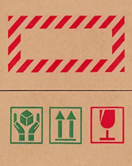 Cargo Container Prints: Packaging Box Symbols