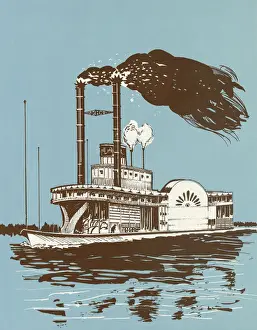 Paddle Steamer Boat