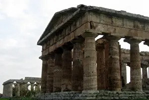 Neptune Roman God Prints: Paestum, Campania, Italy