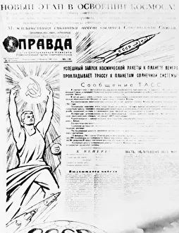 Front Page of Communist Newspaper Pravda