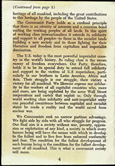 Page of Communist Party Membership Application