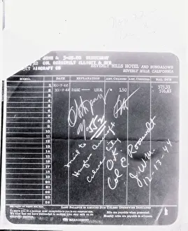 John W Prints: A Page From John W. Meyer's Expense Records